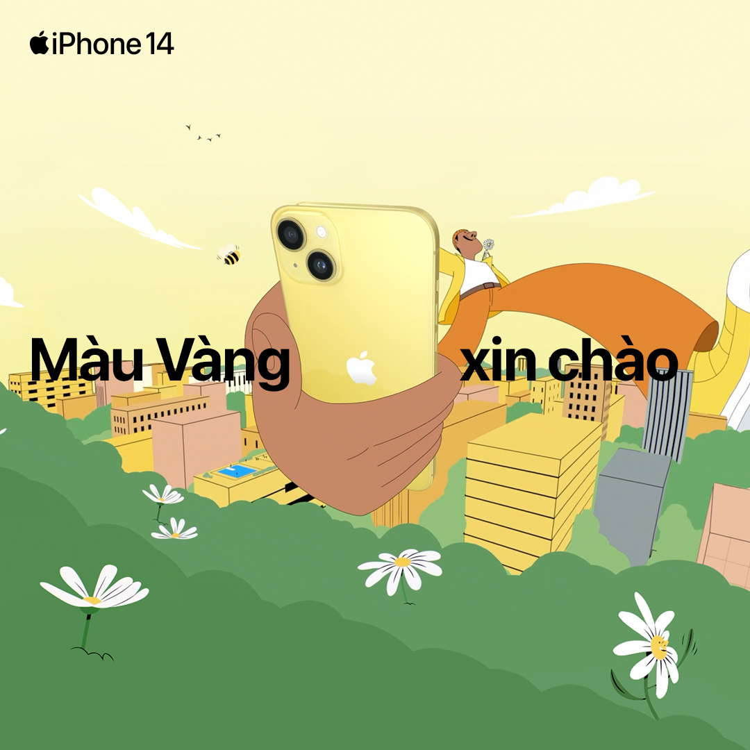 Xin chào iPhone 14 và iPhone 14 Plus phiên bản màu vàng với thời lượng pin phi thường.