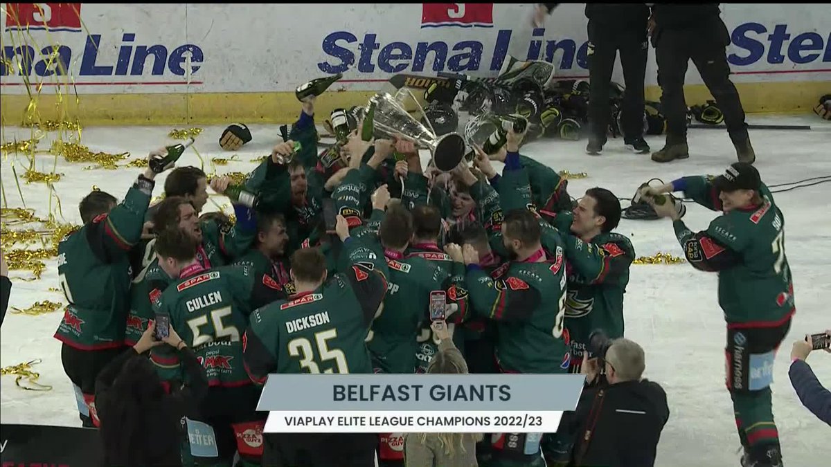2023 Viaplay Elite League winners ✅ Belfast Giants lift their trophy following a dominant performance 👏🏆 #EIHL | Motorpoint Elite League | #EIHL