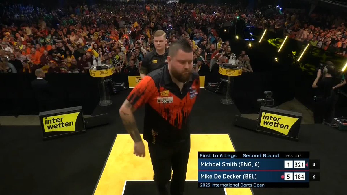 DE DECKER KO'S BULLY BOY! 🇧🇪 WHAT A WIN THAT IS! Mike De Decker comfortably defeats the world number one Michael Smith 6-1 to complete our Finals Day line-up! 📺 | #ET3 R2
