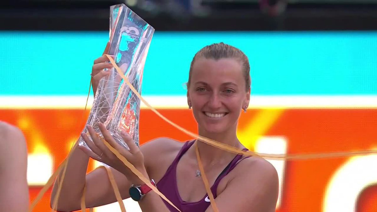 🎊 raise it HIGH 🎊 Petra Kvitova | #MiamiOpen