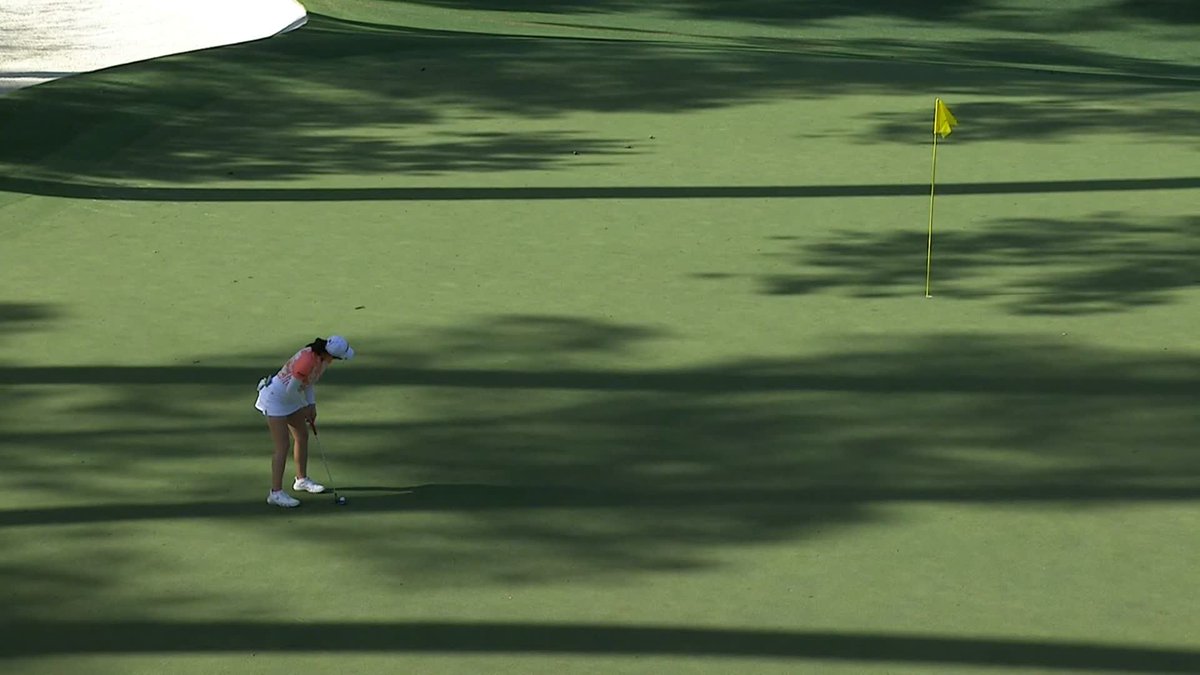 The winning moment for Rose Zhang. #ANWAGolf