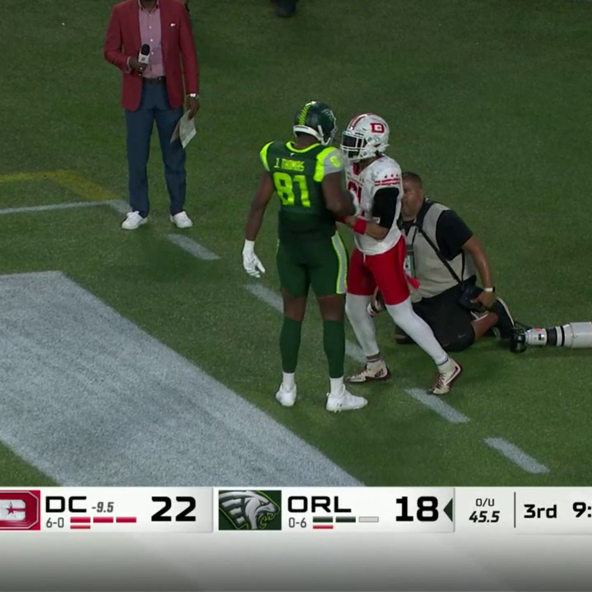 INCREDIBLE GRAB FROM JORDAN THOMAS 🤯 XFL | Orlando Guardians