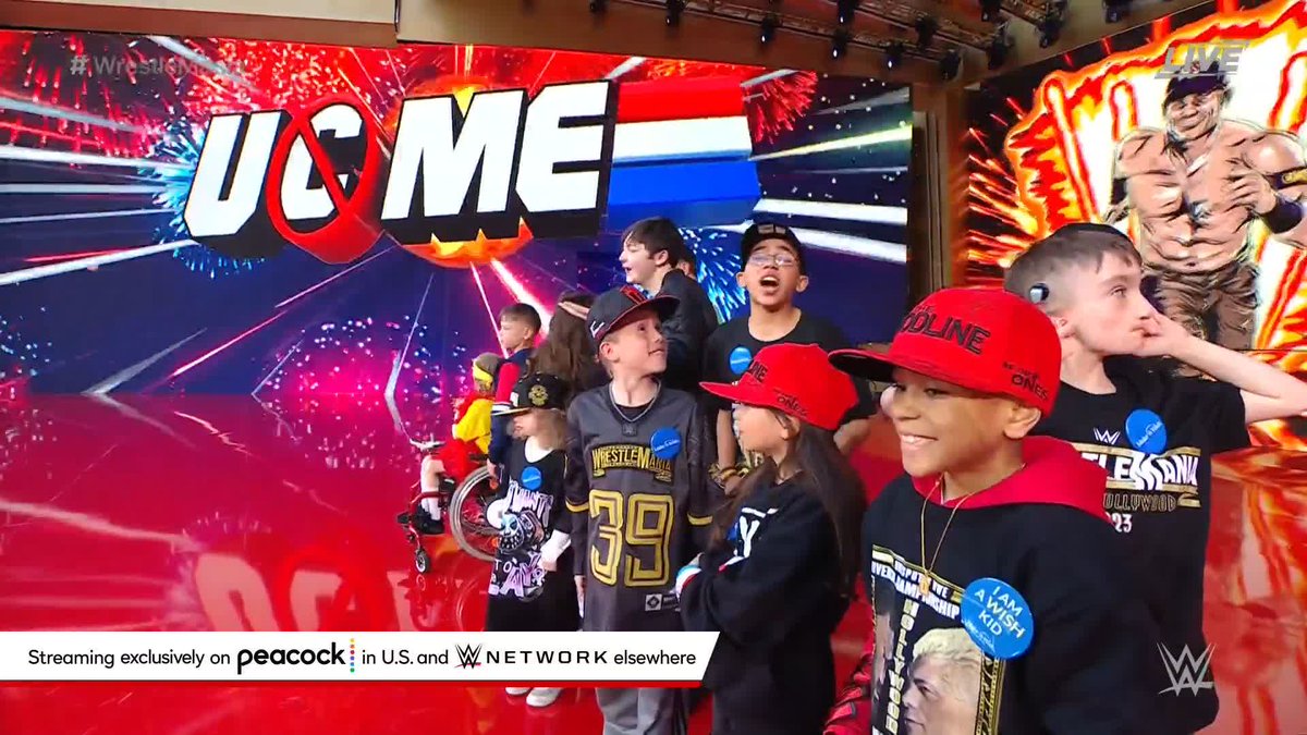 The power of John Cena's #WrestleMania entrance alongside these Make-A-Wish America kids is a dream come true. ❤️