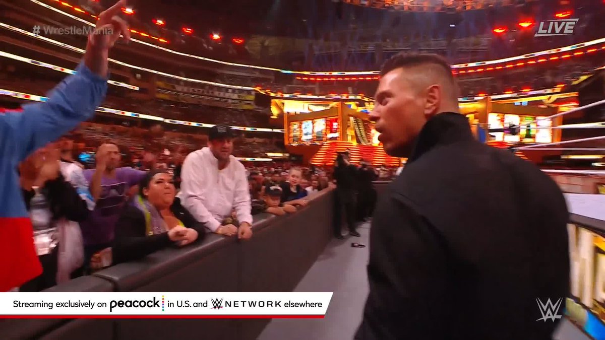 The duo of Pat McAfee & George Kittle just took down The Miz at #WrestleMania!!!