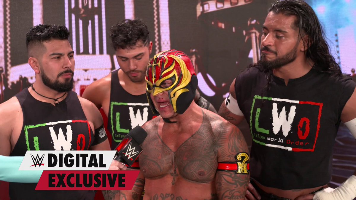 The newly reformed LWO has ♛Rey Mysterio❔'s back in his ongoing battle against Dominik. #WrestleMania
