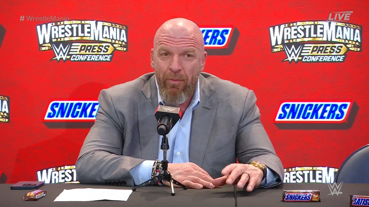 WWE Chief Content Officer Triple H expresses his appreciation for the work put in and performances from Logan Paul, Pat McAfee & Benito Antonio at #WrestleMania. And what's this about a very intriguing offer for Bad Bunny at #WWEBacklash? 🤔