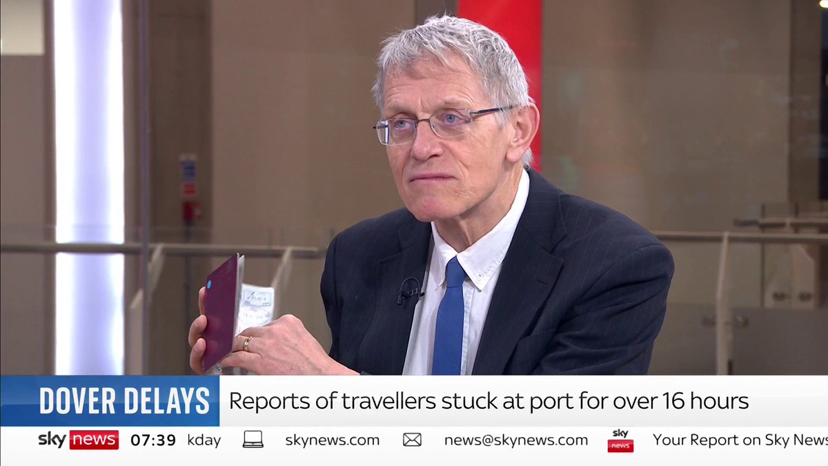 "As we asked them to do, they are required to stamp the passport. And on a coach that needs to be replicated 50 or 60 times." Simon Calder explains why there are delays at the Port of Dover and why they could have been predicted. Latest: 📺 Sky 501
