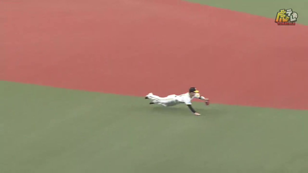 5回表、中野選手が見せつける球際の強さ！ヒット性の当たりをアウトに変える！ #hanshin #虎テレ #阪神タイガース #ARE