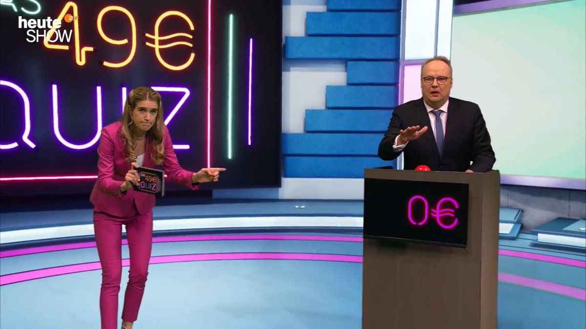 Das 49-Euro-Quiz: Die Show zum neuen Deutschlandticket mit Katjana Gerz. Die ganze heute-show vom Freitag: