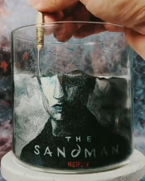 Sharing this again because FallingInSand⏳ is an absolute 𝙂𝙀𝙉𝙄𝙐𝙎 😍 #TheSandman