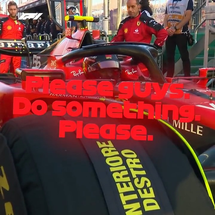 Raw emotions from Carlos Sainz 😩 #AusGP #F1
