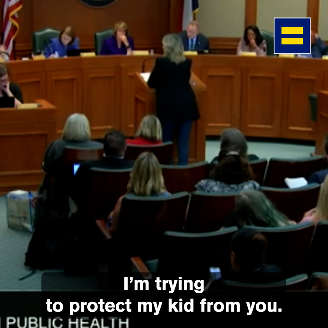 "I don't need you to protect my kid. I need to protect my kid from you." Watch this Texas mom speak out against legislation attempting to ban the medical care that saved her child.