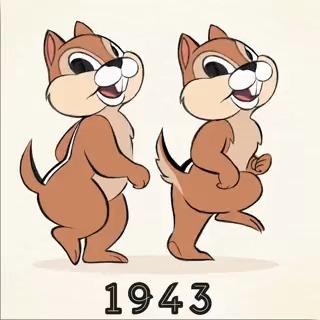 Go nuts for 80 years of everyone’s favorite dynamic duo: Chip ‘n’ Dale! 🐿