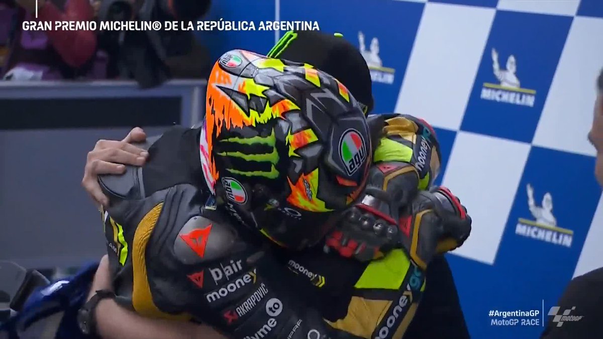 Marco Bezzecchi, you are a premier class winner! 🔥 It's total elation down in parc fermé! 🙌 #ArgentinaGP 🇦🇷