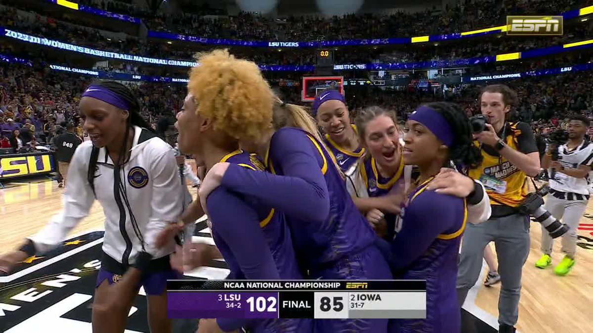 LSU HAS ITS FIRST WOMEN'S BASKETBALL NATIONAL CHAMPIONSHIP 🐯