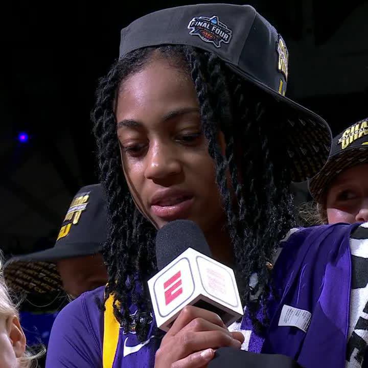 "Caitlin ... you a great player. But, you gotta put some respect on LSU." Alexis Morris wants her flowers 💐 (via Holly Rowe)