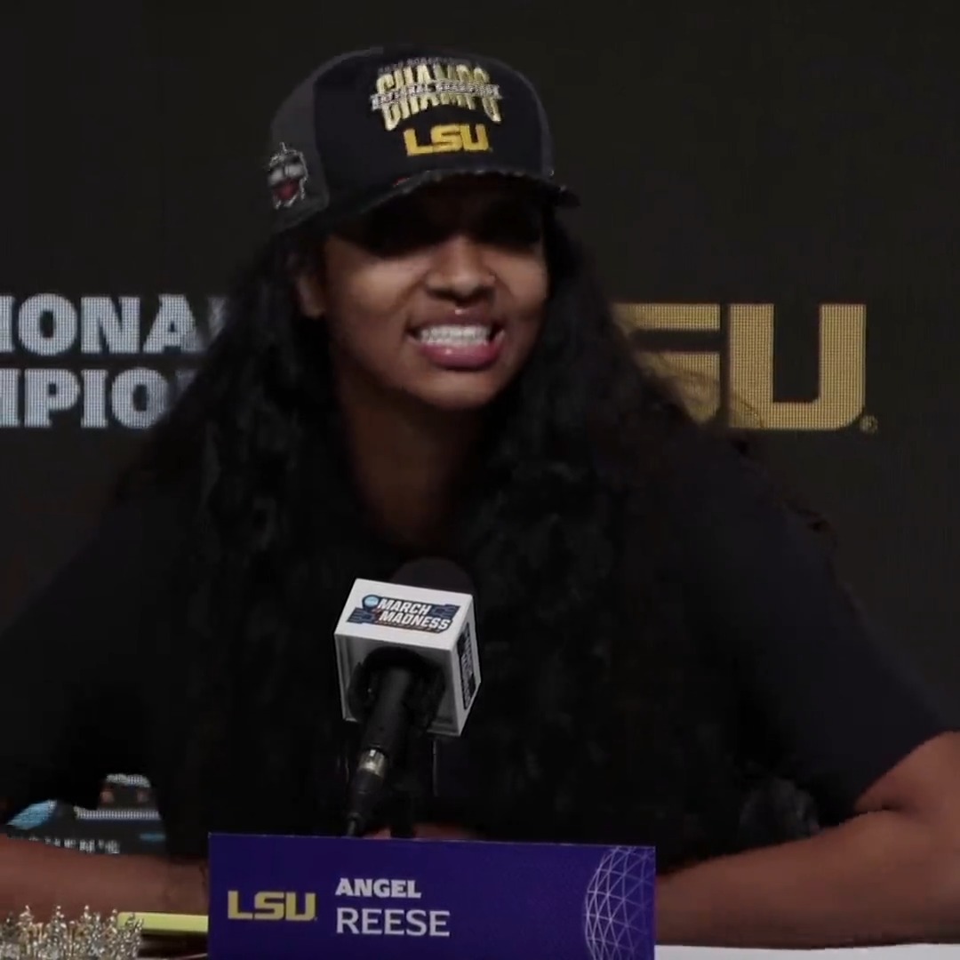 "I'm too hood, I'm too ghetto. Y'all told me that all year. But when other people do it, y'all don't say nothing. So this is for the girls that look like me." Angel Reese is unapologetically her 👏 Angel Reese