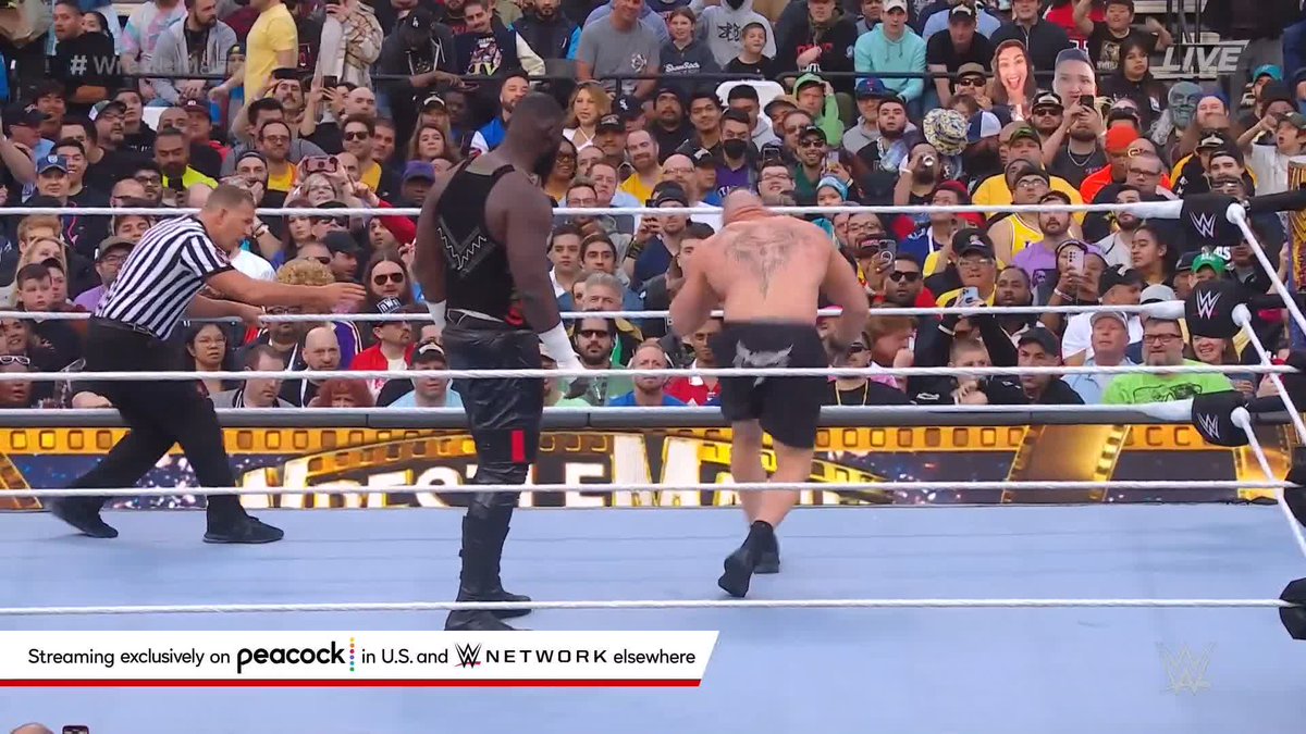 What a way to kick off #WrestleMania Sunday!
