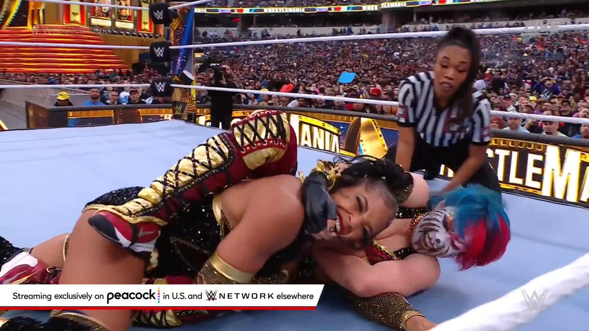 #WWERaw Women's Champion Bianca Belair is looking ready for Asuka at #WrestleMania!