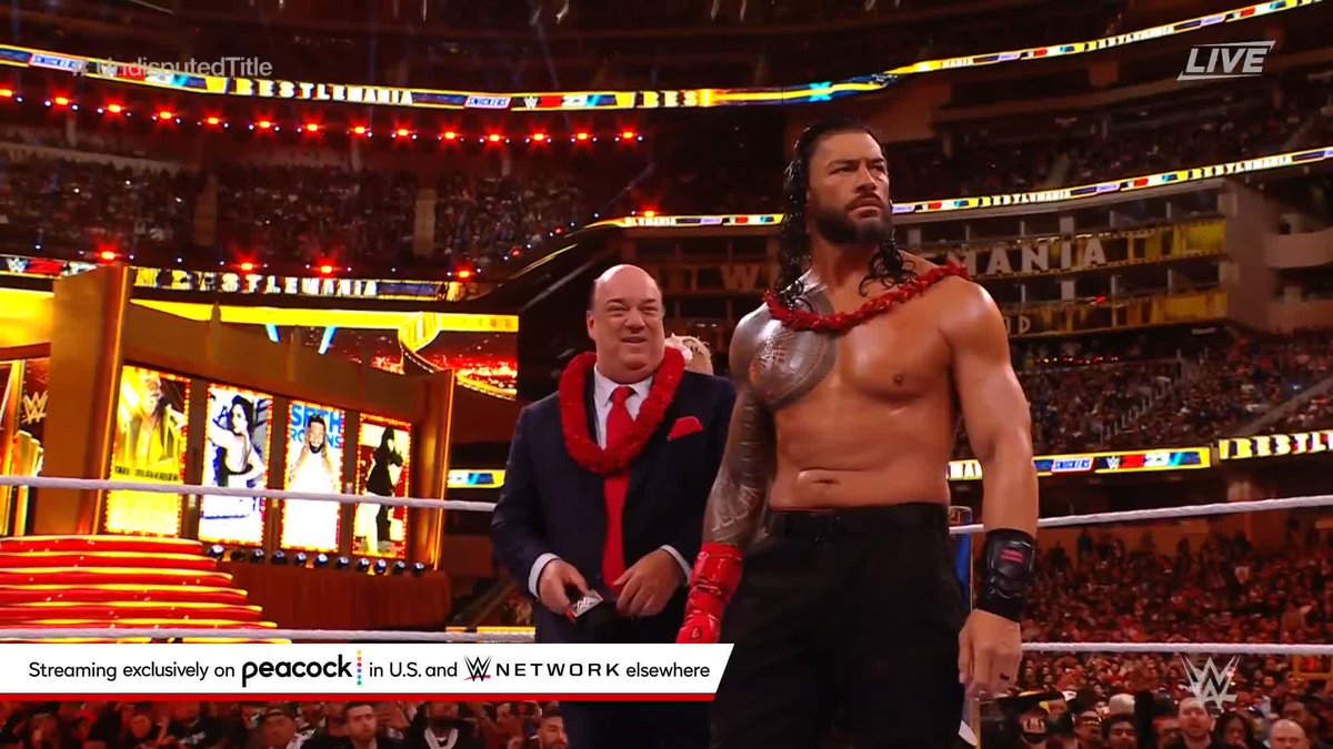 "#WrestleMania ... ACKNOWLEDGE ME!" - #RomanReigns