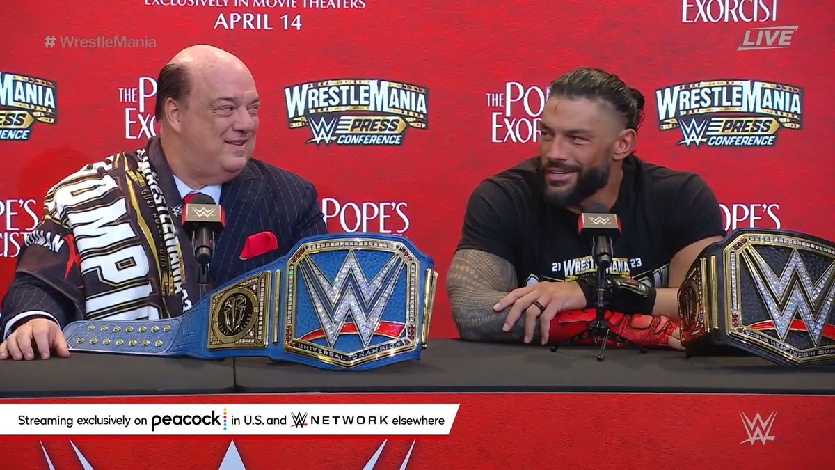 Undisputed WWE Universal Champion Roman Reigns challenges ANYONE to step up in the next chapter of the story. #WrestleMania Paul Heyman