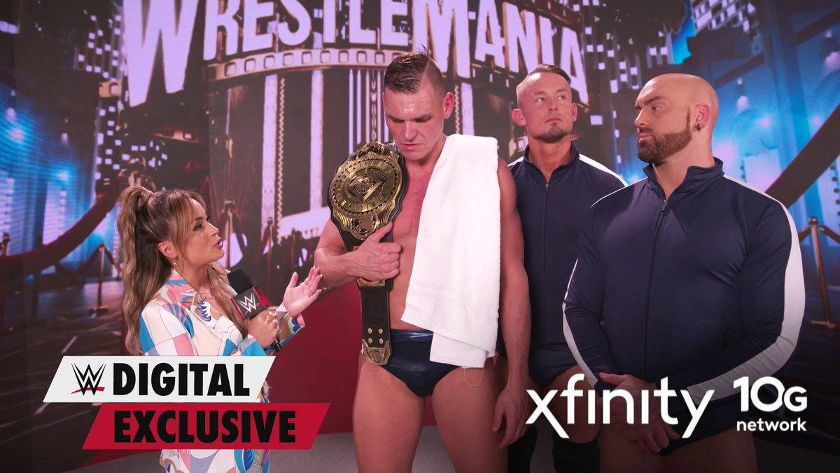 EXCLUSIVE: After his victory over Sheamus and Drew on #WrestleMania Sunday, GUNTHER wants to know who will be next to step up and try to take his #ICTitle. Presented by the Xfinity 10G Network.