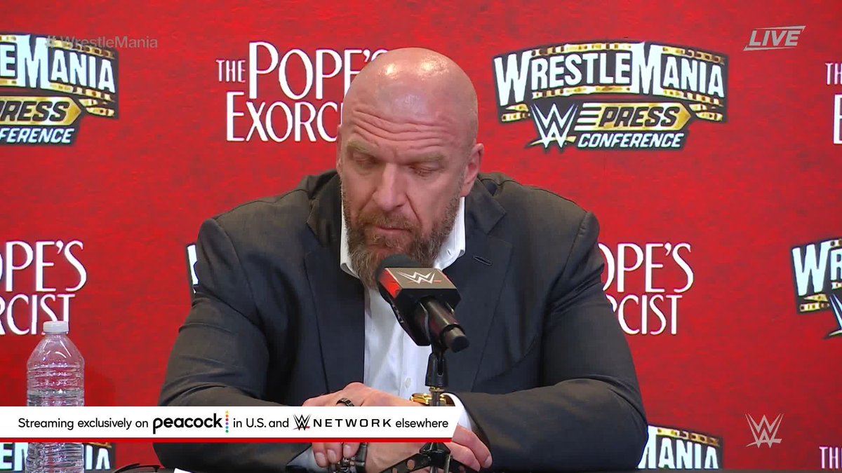 WWE Chief Content Officer Triple H has all the praise in the world for Intercontinental Champion GUNTHER. #WrestleMania