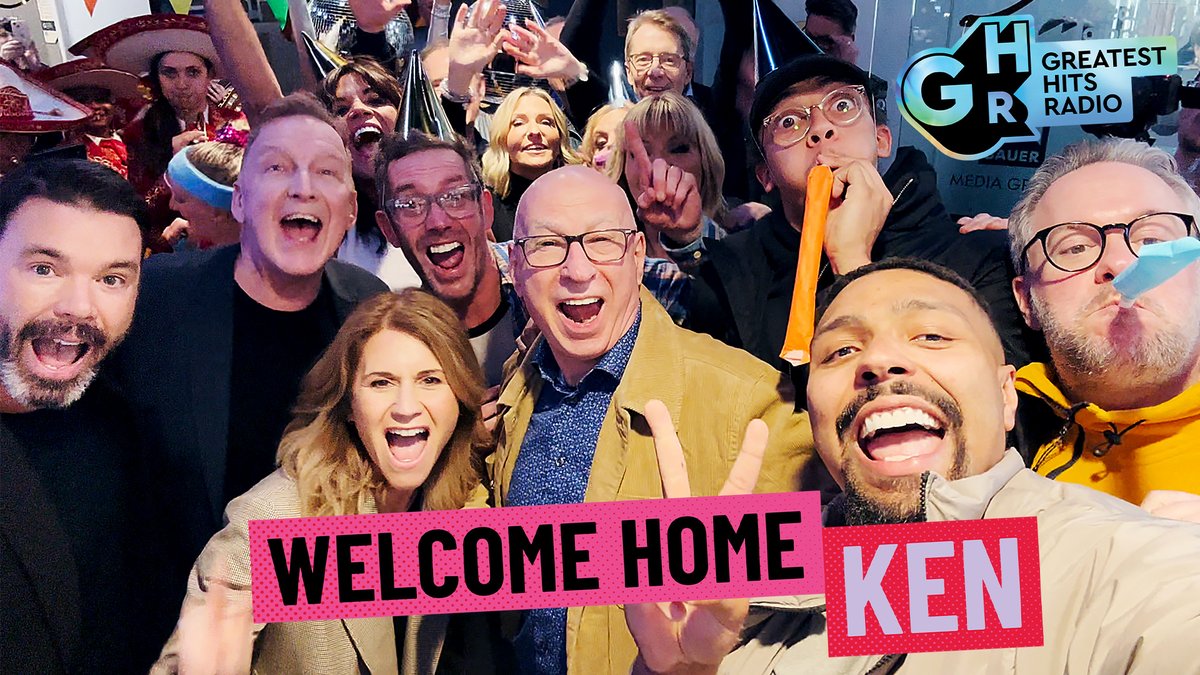 He’s here! How do you possibly welcome a legend like Ken Bruce? Make it a family affair.