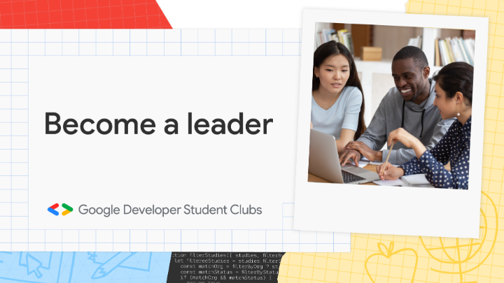 Become a Google #DeveloperStudentClubs Lead and help your tech community grow! Applications are now open 🌱 → Join this global community of leaders to: 💡 Improve your coding skills ↔️ Expand your network 📚 Gain access to technical resources and events