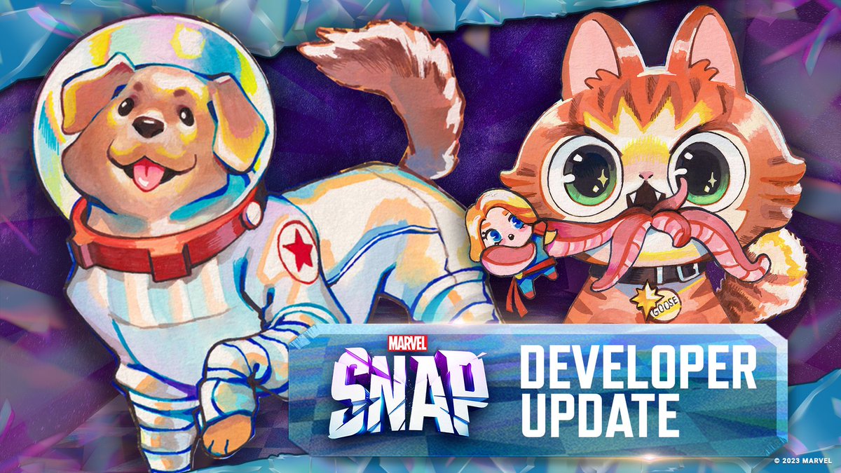Puppies, and kittens and simians, oh my! Check out our latest Dev Update and get all the info you need for the Animals Assemble season of MARVEL SNAP!