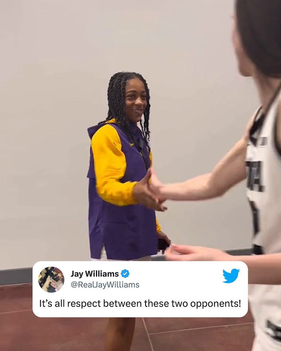 The love Alexis Morris showed for Caitlin Clark before the national championship says it all ❤️ (via NCAA March Madness, Jay Williams)