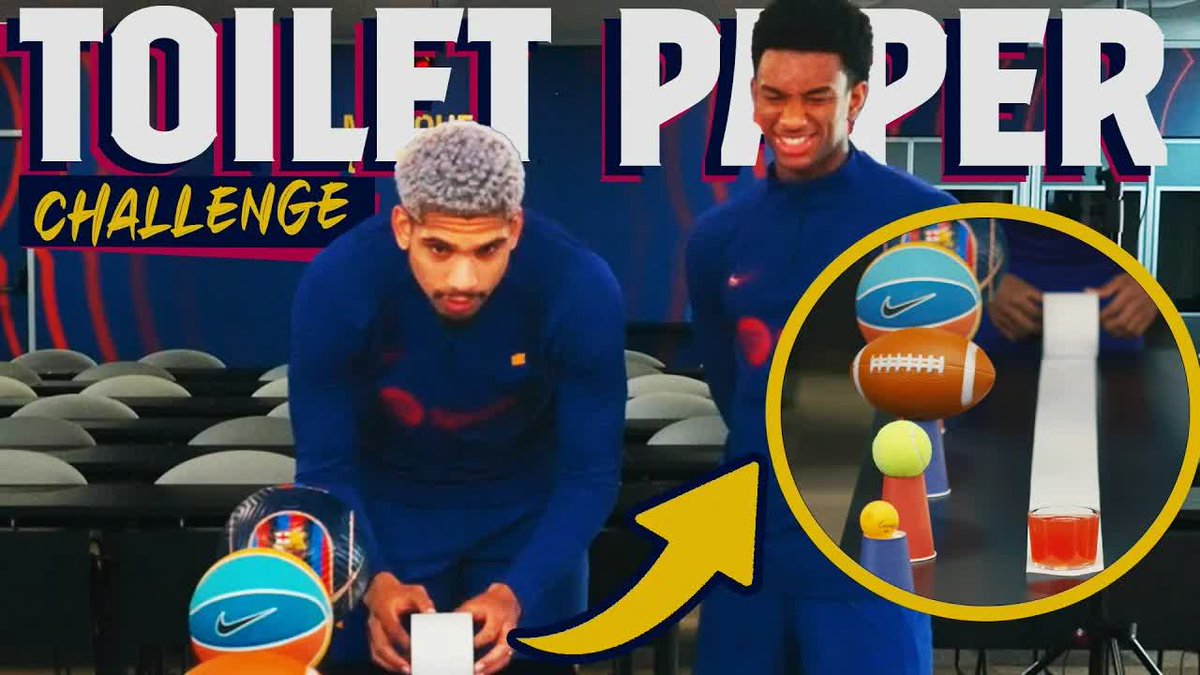𝐓𝐎𝐈𝐋𝐄𝐓 𝐏𝐀𝐏𝐄𝐑 𝐂𝐇𝐀𝐋𝐋𝐄𝐍𝐆𝐄 🧻🤪 😂 Ft. Ronald Araujo and Balde
