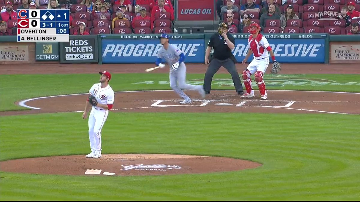 First hit = First Belli Bomb 😏 Cody Bellinger