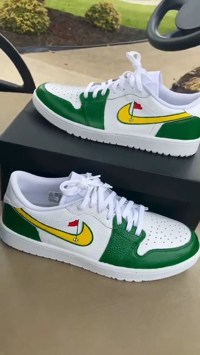 Ready for Augusta. 🔥👟 (📹: Instagram/ kustom._.king)