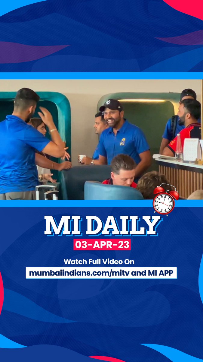 "𝘚𝘦𝘦 𝘺𝘰𝘶 𝘪𝘯 𝘔𝘶𝘮𝘣𝘢𝘪" 💙 Watch the full #MIDaily at the link in our bio or on the MI App 📲 #OneFamily #MumbaiMeriJaan #MumbaiIndians #IPL2023 #TATAIPL MI TV