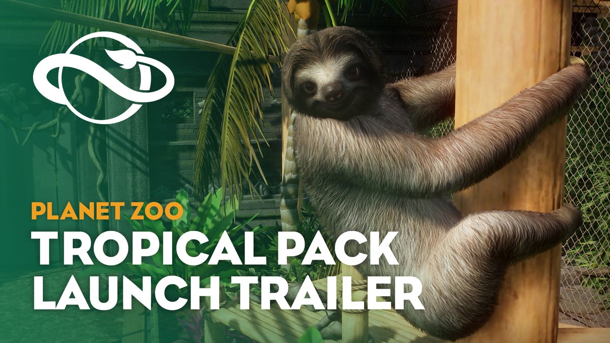 Step into the jungle and meet some new friends ☀️🦥 The Planet Zoo: Tropical Pack is out now for £7.99 on Steam, and Update 1.13 is out now for all players - just update your game to play! Full information: