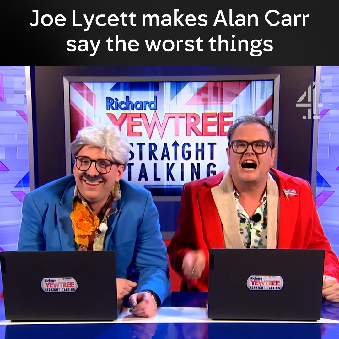 'Bye, career!' Joe Lycett is joined by Alan Carr Chatty Man for your new favourite news show… #LateNightLycett