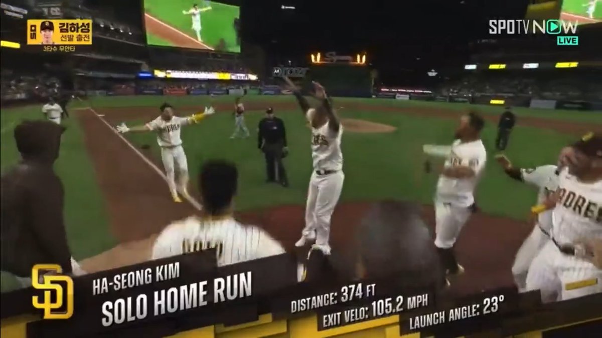 If Ha-Seong Kim's #walkoff wasn't electric enough, take a listen to the Korean call. 🔥 (Via SpoTV Now)