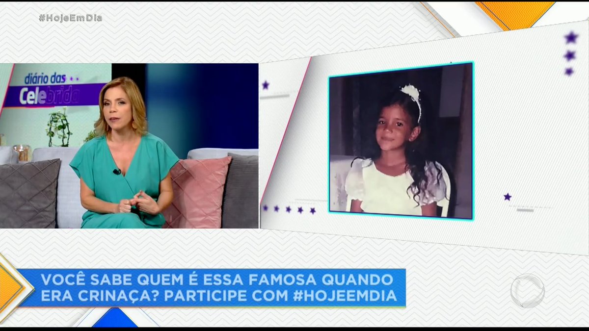 Ao vivo no #HojeEmDia: você sabe quem é essa famosa quando era criança? Participe com a #HojeEmDia ➡ Assista no Michelly Kimberlly: