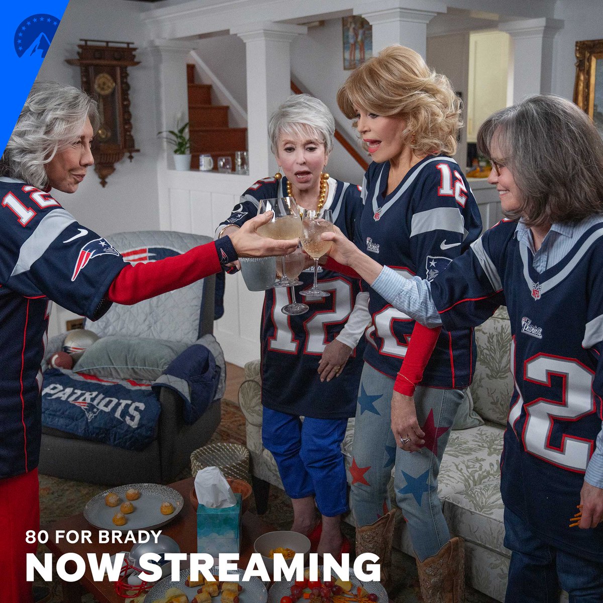 Girls trip! Gather your team and get ready for a trip of a lifetime. Catch #80ForBrady now streaming on #ParamountPlus!