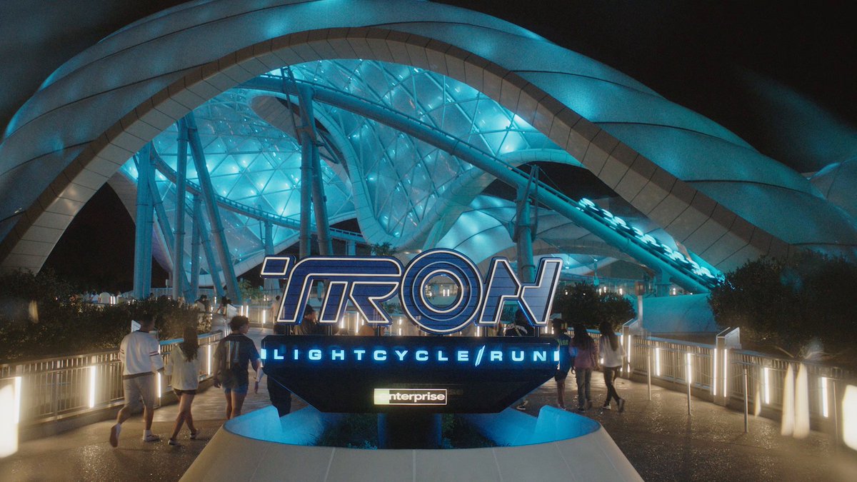 >⦾//: Ready. Set. Launch. Today marks the opening day of TRON: Lightcycle / Run presented by Enterprise. Ready to win? Drop a 🥏 in the comments. #limitnotfound #TronLightcycleRun _