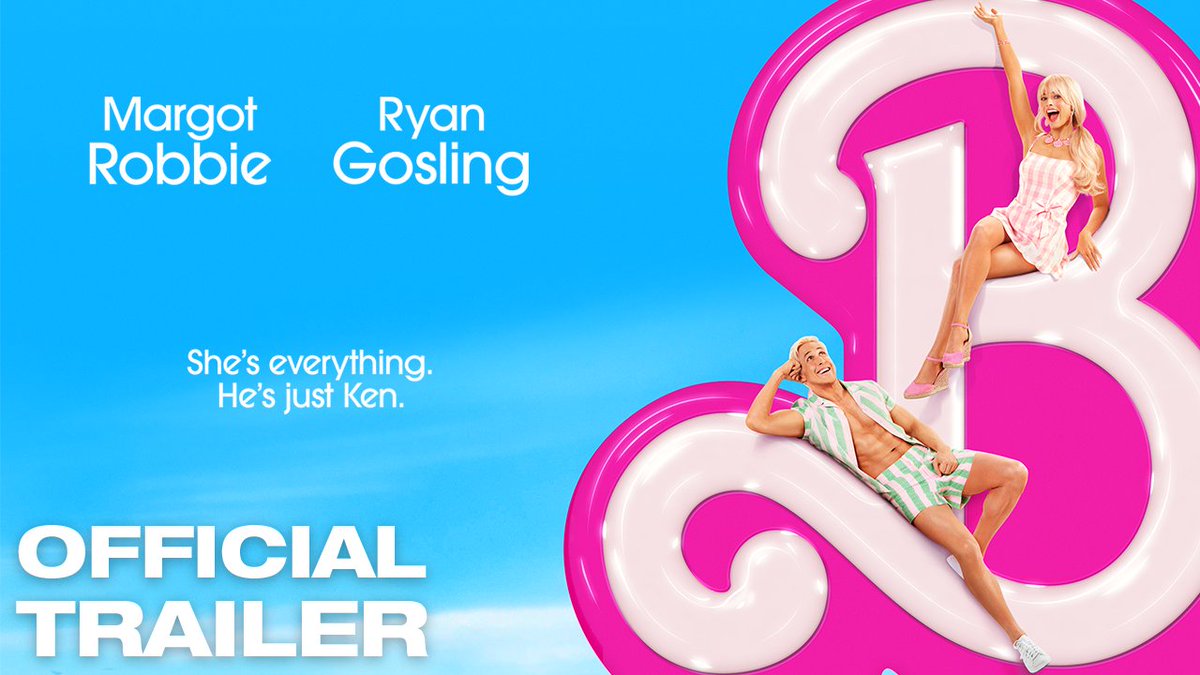 The official trailer for Greta Gerwig’s #Barbie has been released. Only in theaters July 21, 2023.