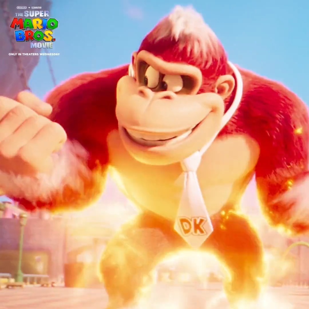 Nothing is better than a fired up DK 🔥 #SuperMarioMovie