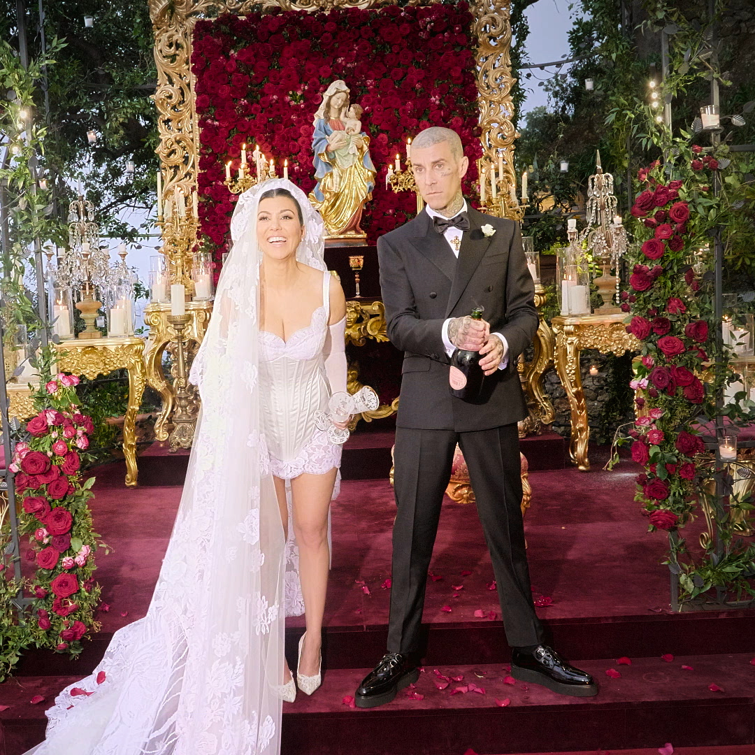 you're invited. 🤍 'Til Death Do Us Part #KourtneyAndTravis coming April 13 to Hulu, Disney+ internationally, and Star+ in Latin America. #TheKardashians