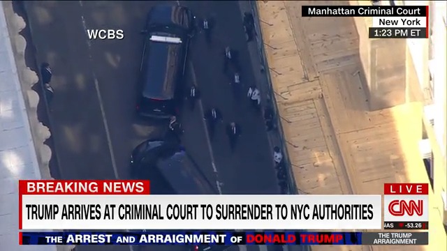 BREAKING: Donald Trump is now under arrest in New York City ahead of his arraignment in court