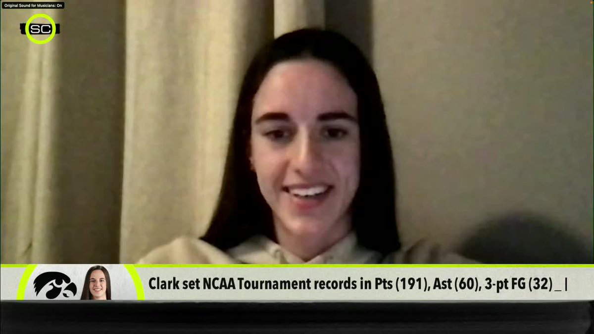 "I don't think runner-ups usually go to the White House. I think LSU should enjoy that moment for them." —Caitlin Clark on if Iowa should join LSU at the White House (via Outside the Lines)
