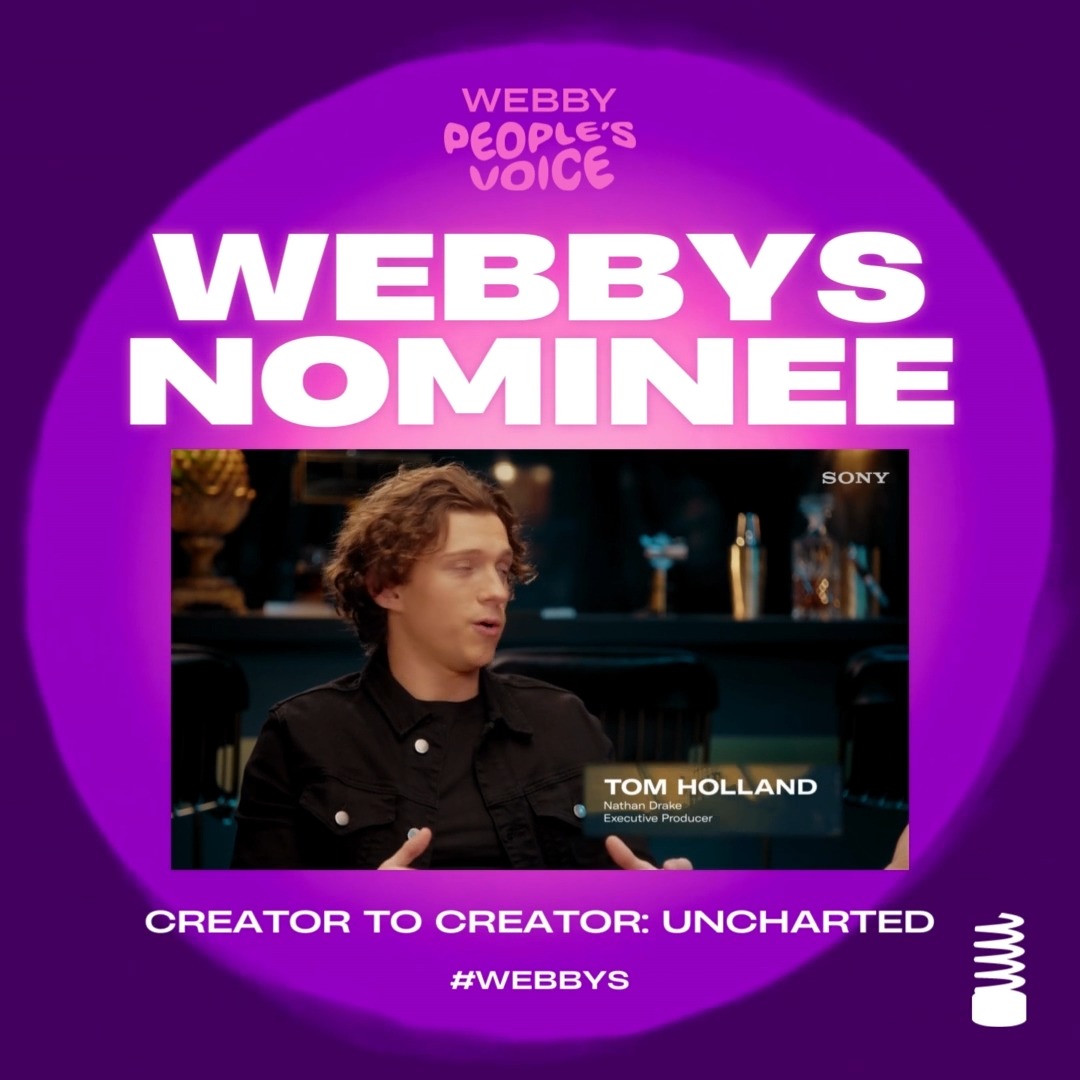 hey, wanna help us win a Webby? Creator to Creator: Uncharted was nominated in The Webby Awards Media & Entertainment category 🏆 You can cast your vote here: