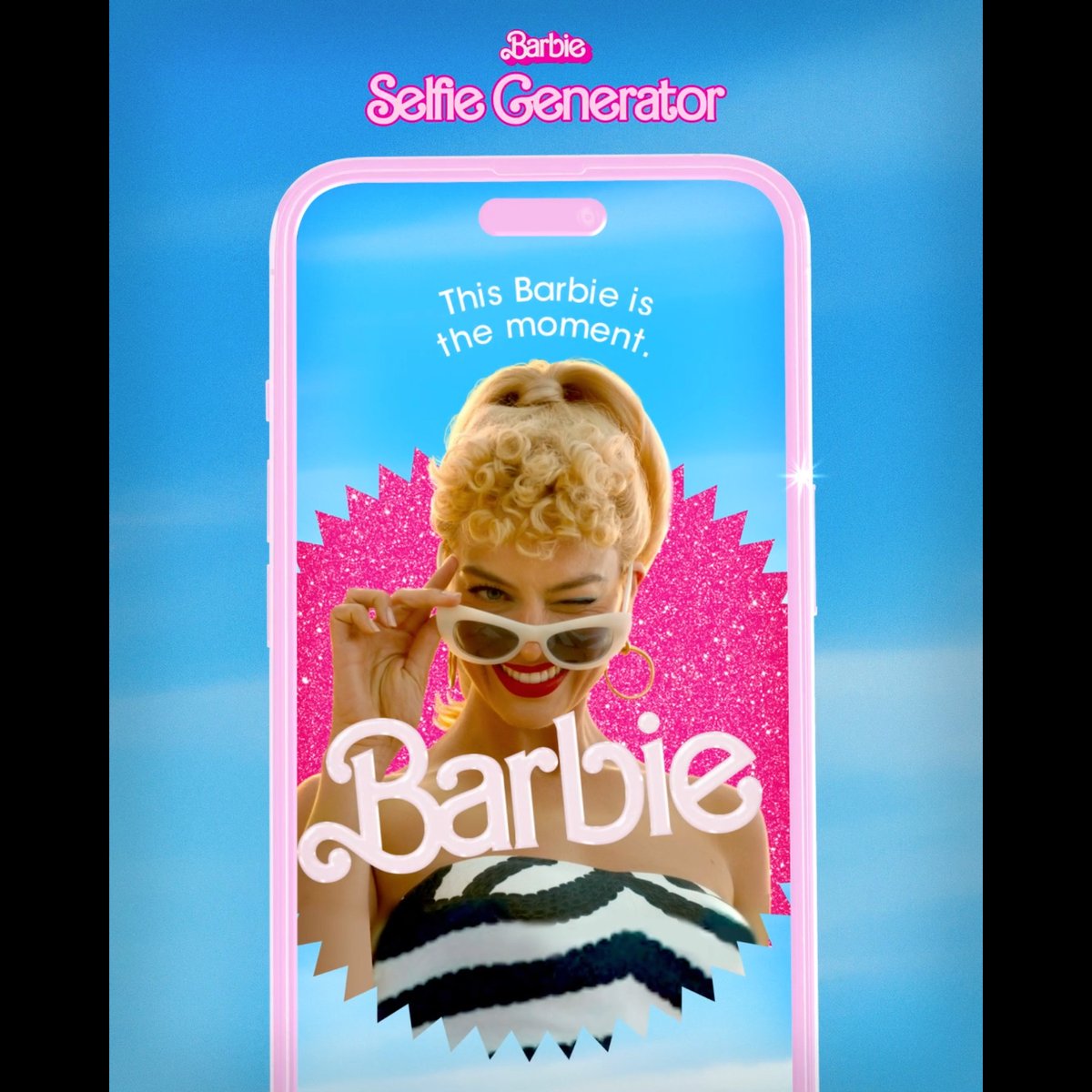 Take a selfie to become a Barbie (or Ken)! ✨📸 Visit to take a selfie with the #BarbieTheMovie Selfie Generator!