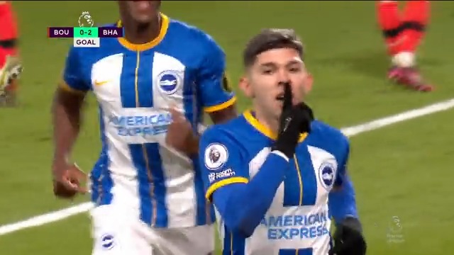 Primer gol de Julio Enciso 🇵🇾 en la Premier League. Gran jugada para cerrar la victoria 0-2 de Brighton contra Bournemouth a los 90'.