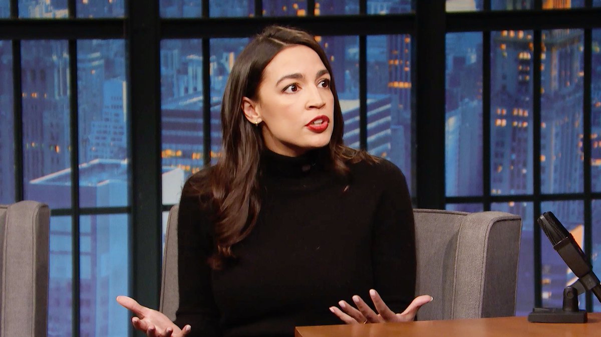Rep. Alexandria Ocasio-Cortez (Alexandria Ocasio-Cortez) tells @SethMeyers what it was like as a New Yorker to experience Donald Trump arrested in Manhattan.